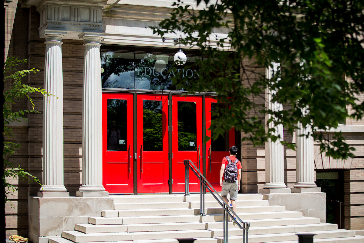 The Red Doors of the Education Building