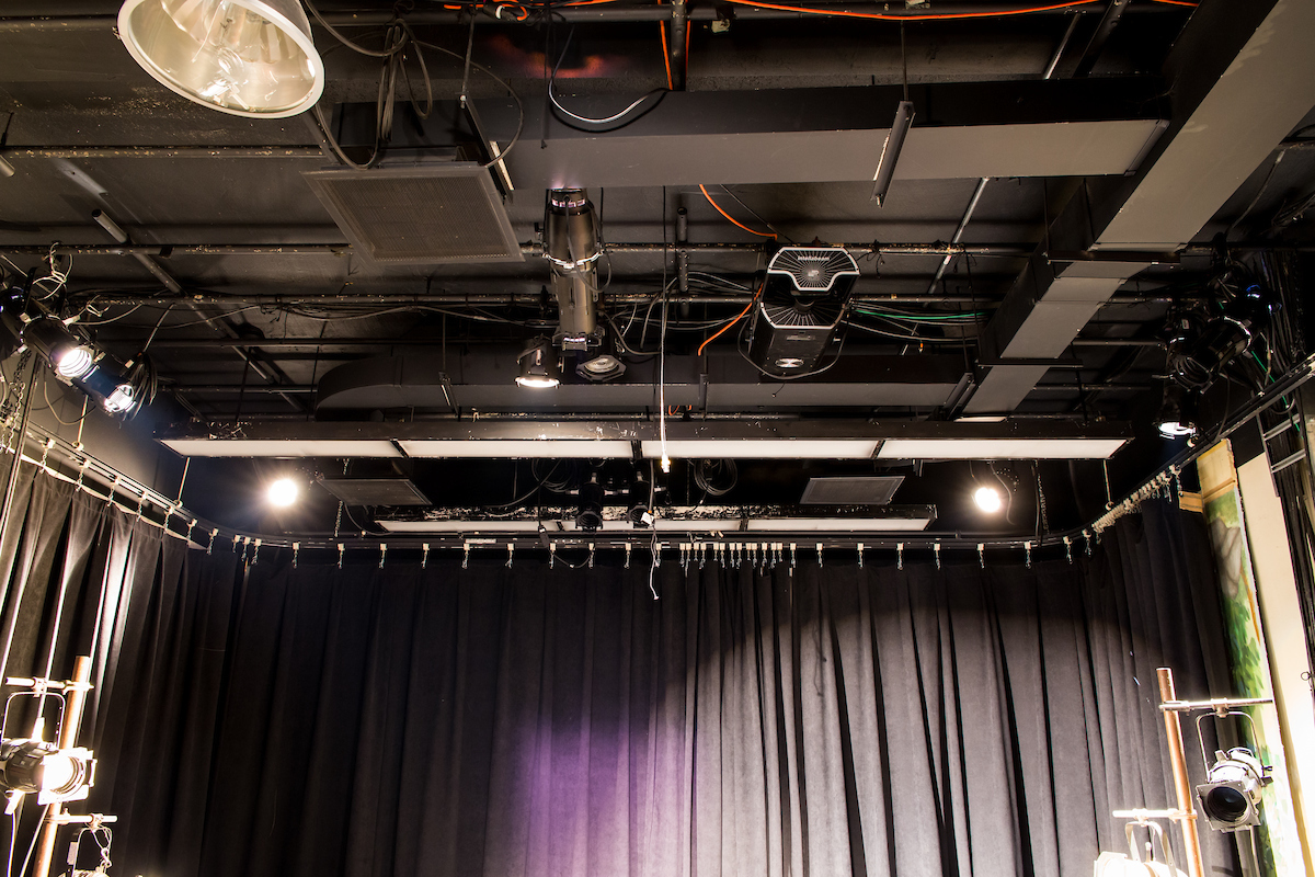 Backstage of a theatre