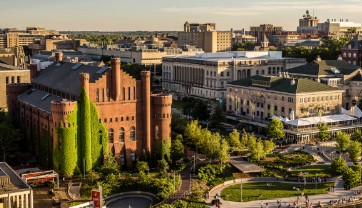 Photo of the Red Gym building on UW campus