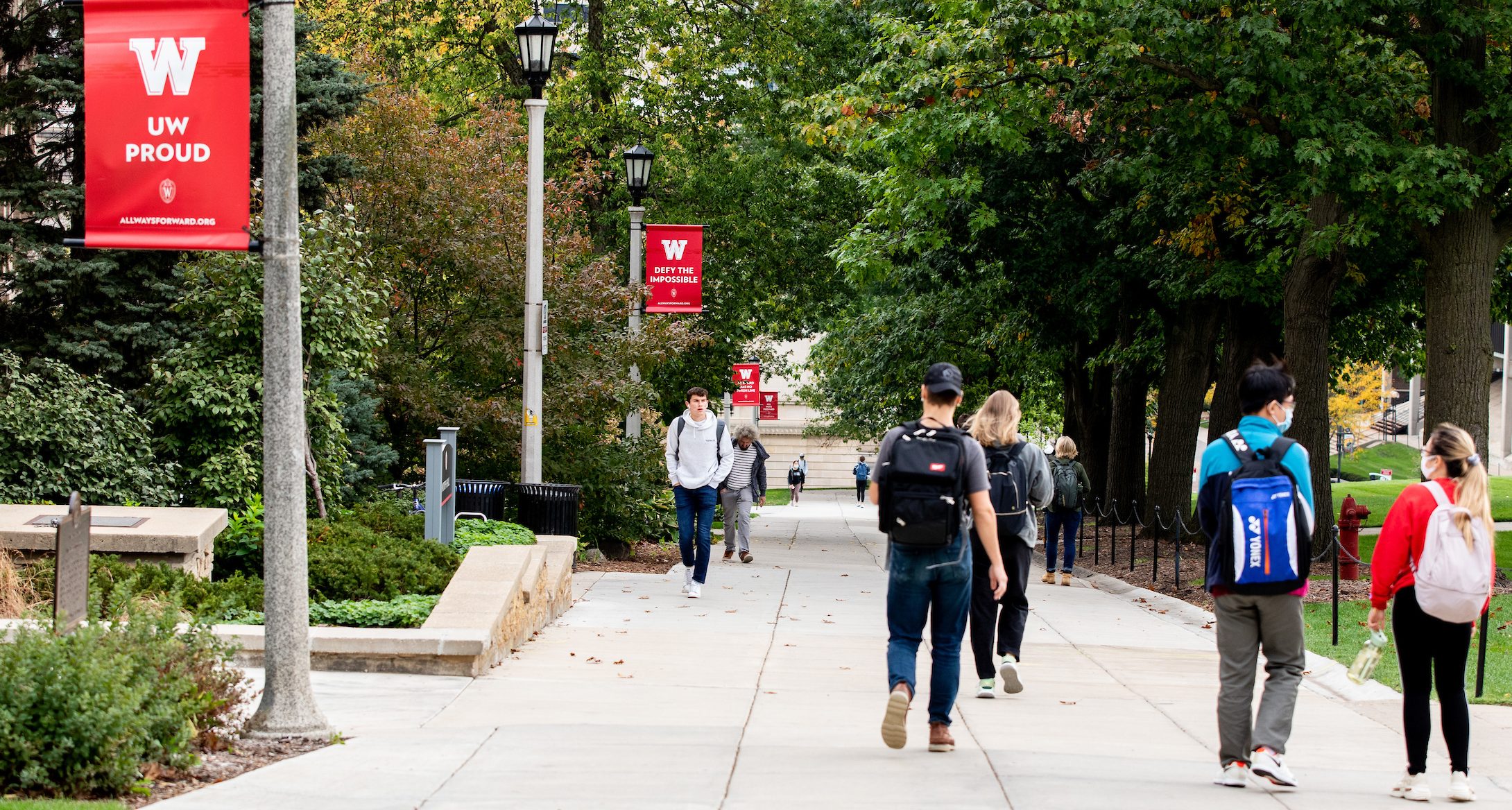 Students on bascom hill
