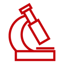 Icon of a microscope