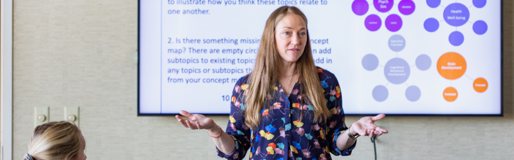 professor teaching students