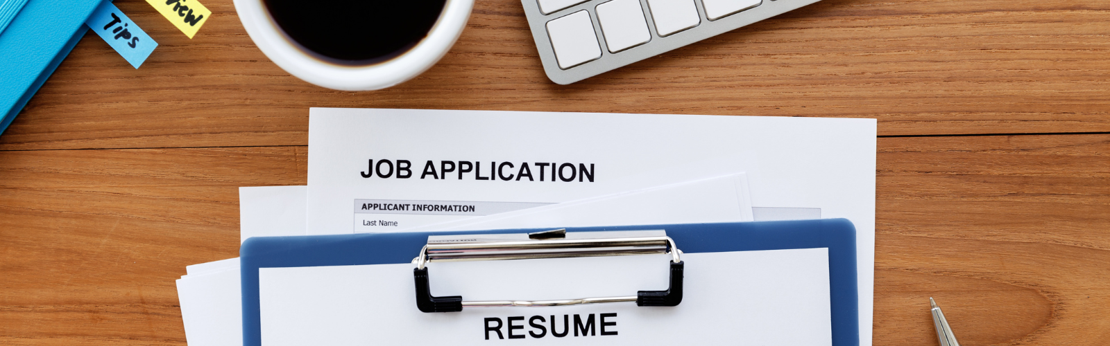 Image of job application & resume