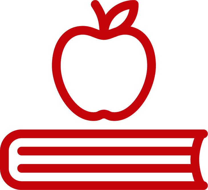 apple on a book icon