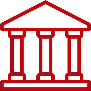 building with columns icon
