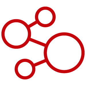 circles connected together icon