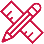 pencil and ruler icon