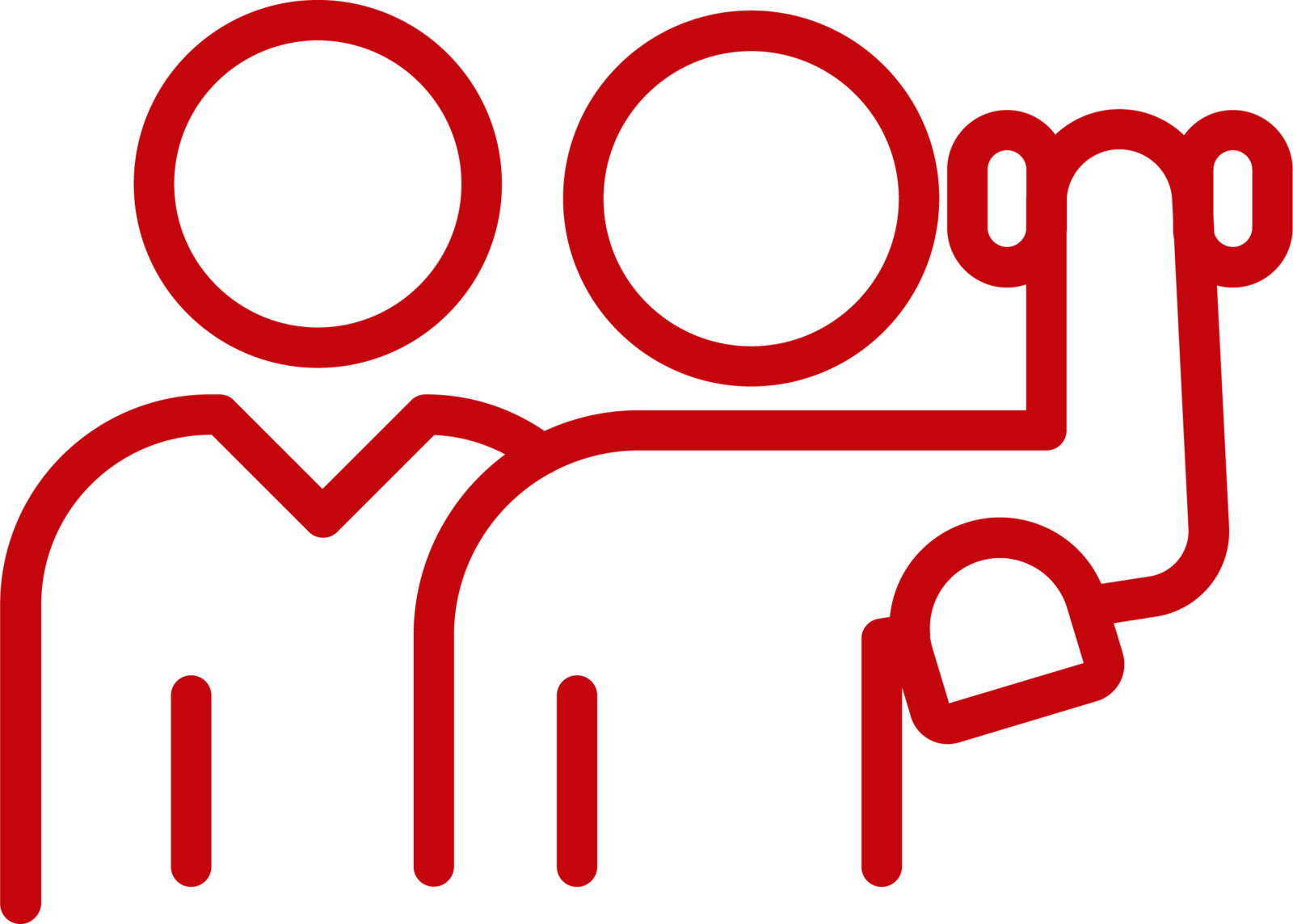 person helping another exercise icon