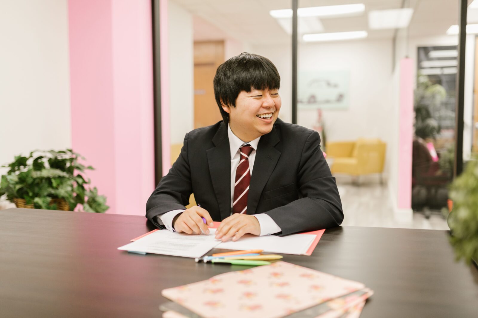young man smiling 